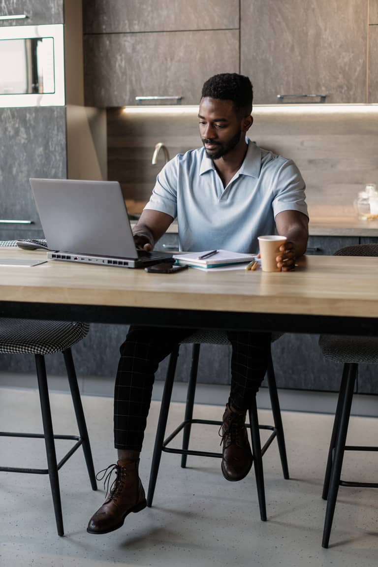 A man in an office.