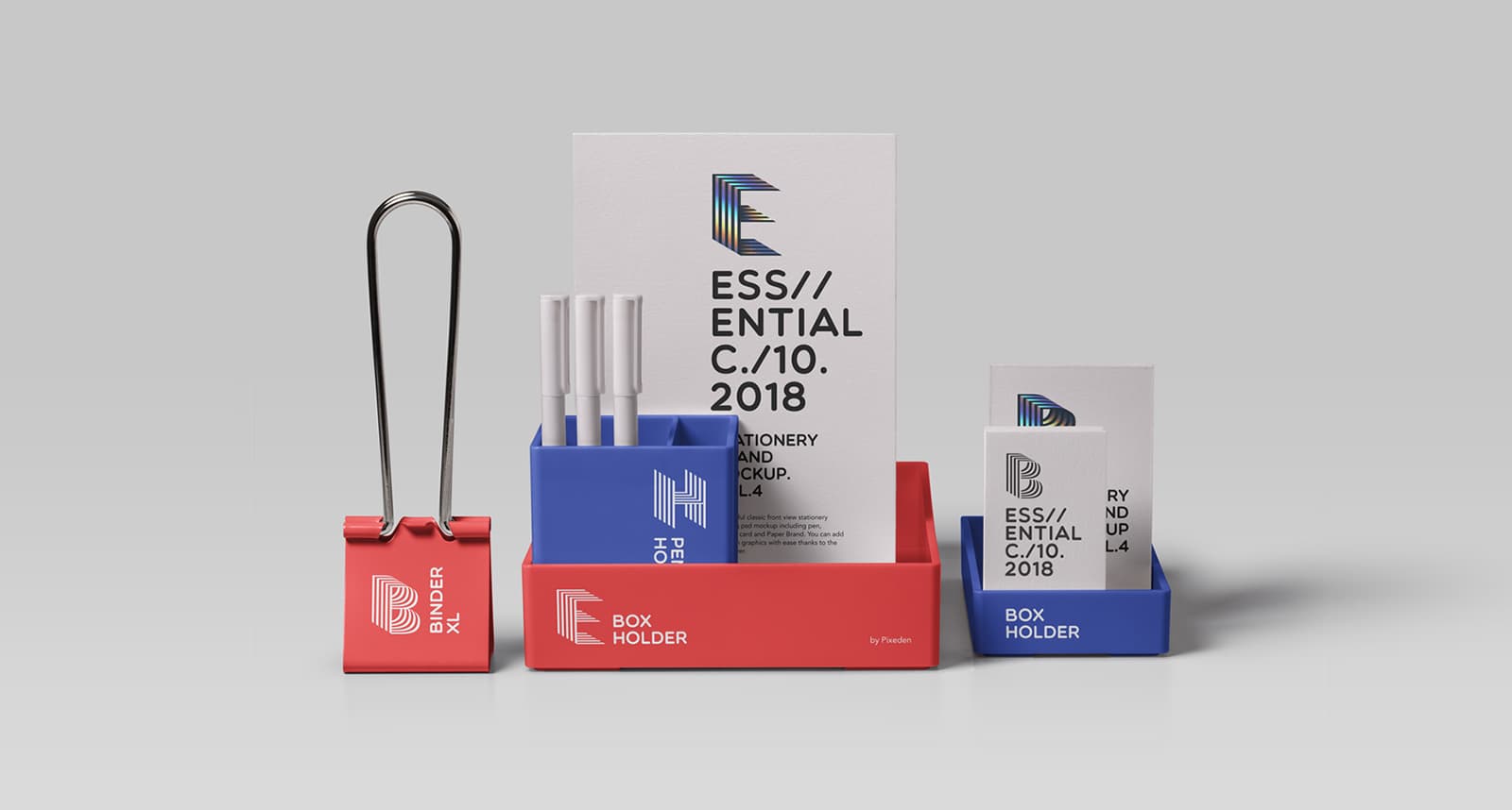Branding stationery materials.